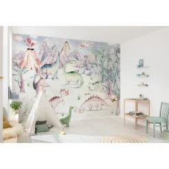 Vlies Fototapete Dino Playground 400x280 cm ^ Komar