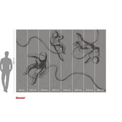 Vlies Fototapete Extraordinary Astronauts 400x280 cm ^ Komar Best