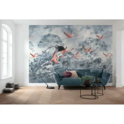 Vlies Fototapete Flamingos in the Sky 400x280 cm ^ Komar Discount