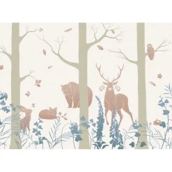 Vlies Fototapete Forest Animals 400x280 cm ^ Komar Best