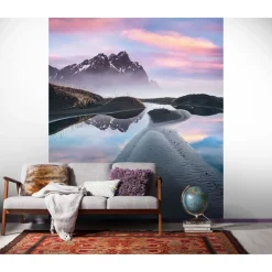Vlies Fototapete Glowing Vestrahorn 200x250 cm ^ Komar Clearance
