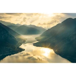 Vlies Fototapete Gold Mountains 400x250 cm ^ Komar Discount