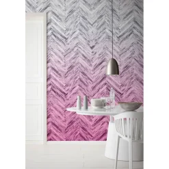 Vlies Fototapete Herringbone Pink 400x250 cm ^ Komar Clearance