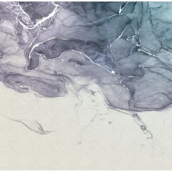 Vlies Fototapete Ink Blue Fluid 300x280 cm ^ Komar