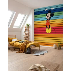 Vlies Fototapete Mickey Magic Rainbow 300x250 cm ^ Komar Best