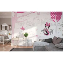 Vlies Fototapete Minnie in Paris 400x250 cm ^ Komar Outlet