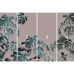 Vlies Fototapete Monstera Rosé 400x250 cm ^ Komar Discount