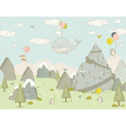 Vlies Fototapete Mountain Traveler 400x280 cm ^ Komar Best