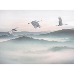 Vlies Fototapete Mystic Cranes 400x280 cm ^ Komar Best