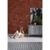 Vlies Fototapete Red Slate Tiles 400x280 cm ^ Komar