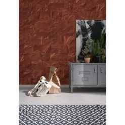 Vlies Fototapete Red Slate Tiles 400x280 cm ^ Komar