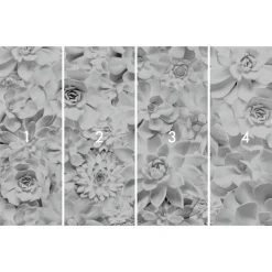 Vlies Fototapete Shades Black and White 400x250 cm ^ Komar Clearance