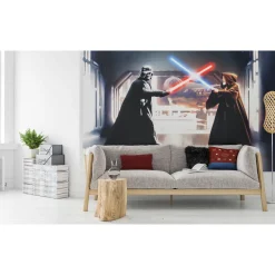 Vlies Fototapete Star Wars Vader vs. Kenobi 300x200 cm ^ Komar Sale