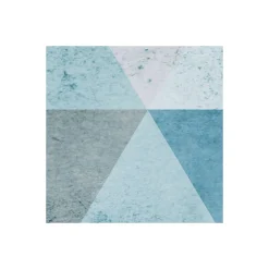 Vlies Fototapete Triangles Blue 400x250 cm ^ Komar Outlet