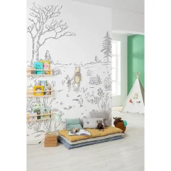 Vlies Fototapete Winnie the Pooh Walk 200x280 cm ^ Komar New
