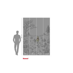 Vlies Fototapete Winnie the Pooh Walk 200x280 cm ^ Komar New