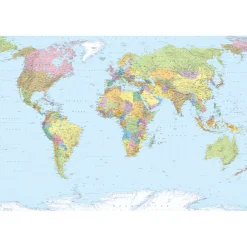 Vlies Fototapete World Map 368x248 cm ^ Komar Clearance