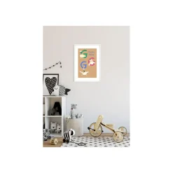 Wandbild ABC Animal G 50x70 cm ^ Komar New