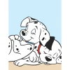 Wandbild 101 Dalmatiner Cuddle 50x70 cm ^ Komar Sale