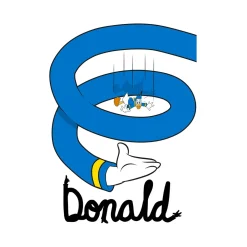 Wandbild Donald Duck Spiral 50x70 cm ^ Komar Clearance