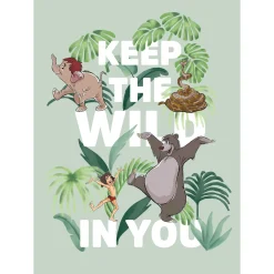 Wandbild Jungle Book Keep the Wild 50x70 cm ^ Komar Online