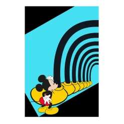 Wandbild Mickey Mouse Foot Tunnel 40x50 cm ^ Komar Hot