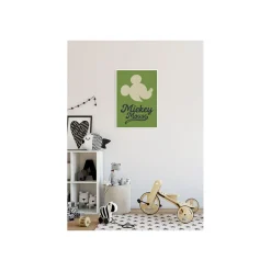 Wandbild Mickey Mouse Green Head 40x50 cm ^ Komar Discount