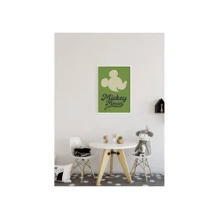 Wandbild Mickey Mouse Green Head 40x50 cm ^ Komar Discount
