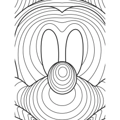 Wandbild Mickey Mouse Lines 40x50 cm ^ Komar Clearance