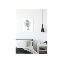 Wandbild Sea Horse Watercolor 50x70 cm ^ Komar Hot