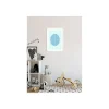 Wandbild Shelly Patterns Aqua 40x50 cm ^ Komar New