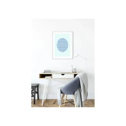 Wandbild Shelly Patterns Aqua 40x50 cm ^ Komar New