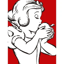 Wandbild Snow White Apple Bite red 40x50 cm ^ Komar Sale
