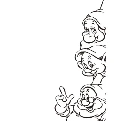 Wandbild Snow White Dwarves 40x50 cm ^ Komar New