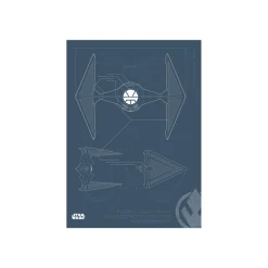 Wandbild Star Wars Blueprint Sith TIE-Fighter 50x70 cm ^ Komar Outlet