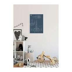 Wandbild Star Wars Blueprint X-Wing 50x70 cm ^ Komar Best