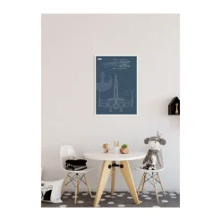 Wandbild Star Wars Blueprint X-Wing 50x70 cm ^ Komar Best