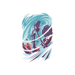 Wandbild Star Wars Classic Vector Hoth 50x70 cm ^ Komar