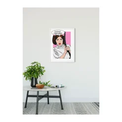 Wandbild Star Wars Classic Comic Quote Leia 50x70 cm ^ Komar New