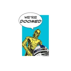 Wandbild Star Wars Classic Comic Quote Droids 50x70 cm ^ Komar Clearance