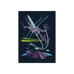 Wandbild Star Wars Classic Vector X-Wing 50x70 cm ^ Komar Best