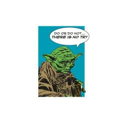 Wandbild Star Wars Classic Comic Quote Yoda 50x70 cm ^ Komar New