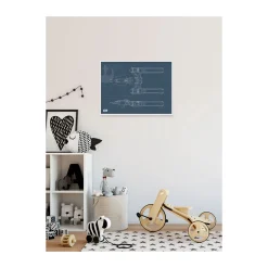 Wandbild Star Wars EP9 Blueprint Y-Wing 50x40 cm ^ Komar Hot