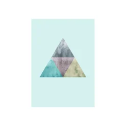 Wandbild Triangles Top Blue 50x70 cm ^ Komar