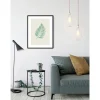 Wandbild Winter Tropics Black Panther Palm Leaf 50x70 cm ^ Komar Best