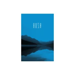 Wandbild Word Lake Hush Blue 50x70 cm ^ Komar Online