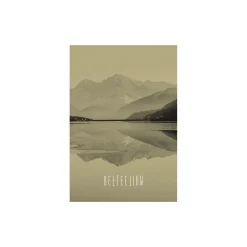Wandbild Word Lake Reflection Sand 50x70 cm ^ Komar Best