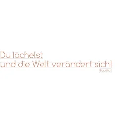 Wandtattoo Du lächelst... 14x70 cm ^ Komar Clearance