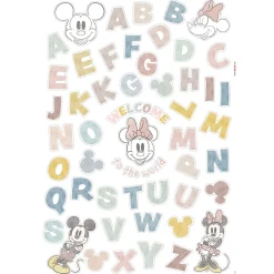 Wandtattoo Mickey Alphabet 50x70 cm ^ Komar Clearance