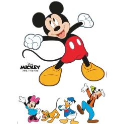 Wandtattoo Mickey and Friends 50x70 cm ^ Komar Clearance